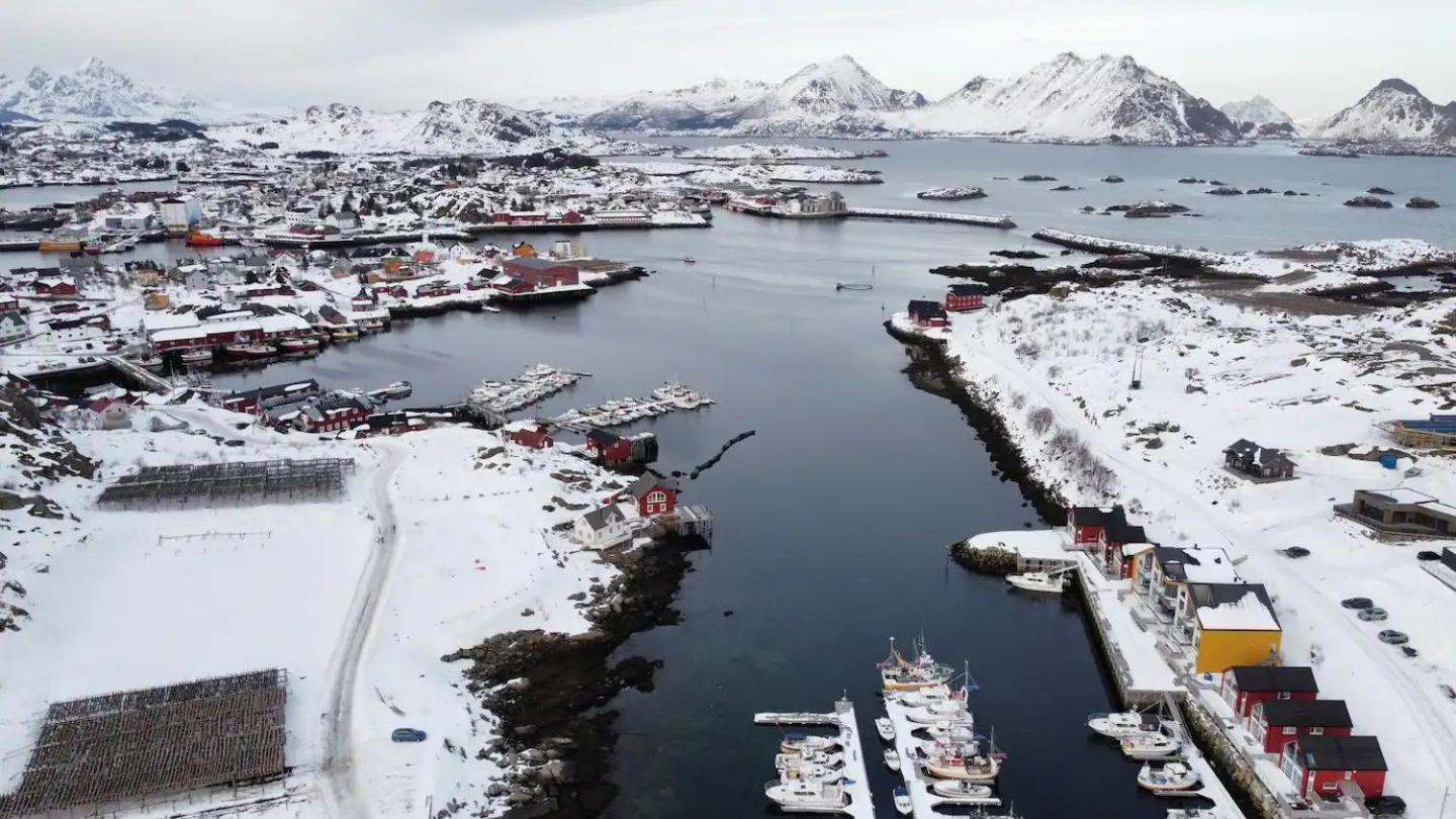 Spektakulaer Rorbu I Autentiske Omgivelser Ballstad Buitenkant foto
