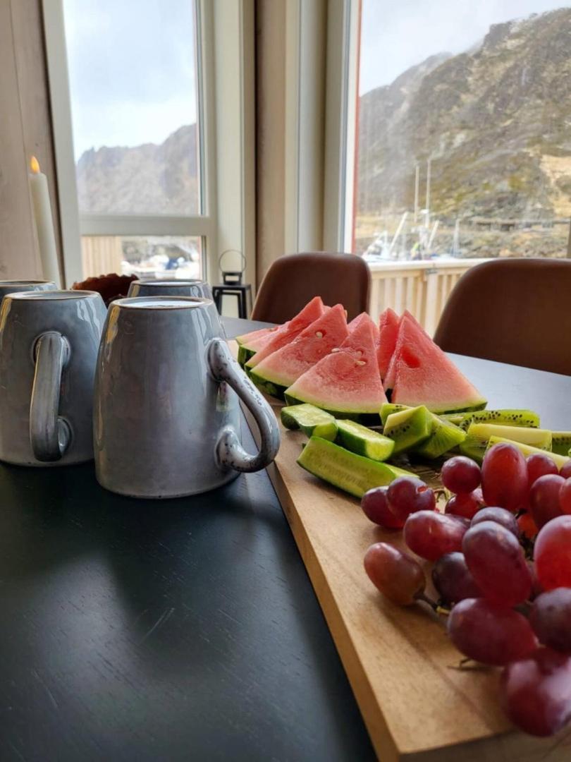 Spektakulaer Rorbu I Autentiske Omgivelser Ballstad Buitenkant foto