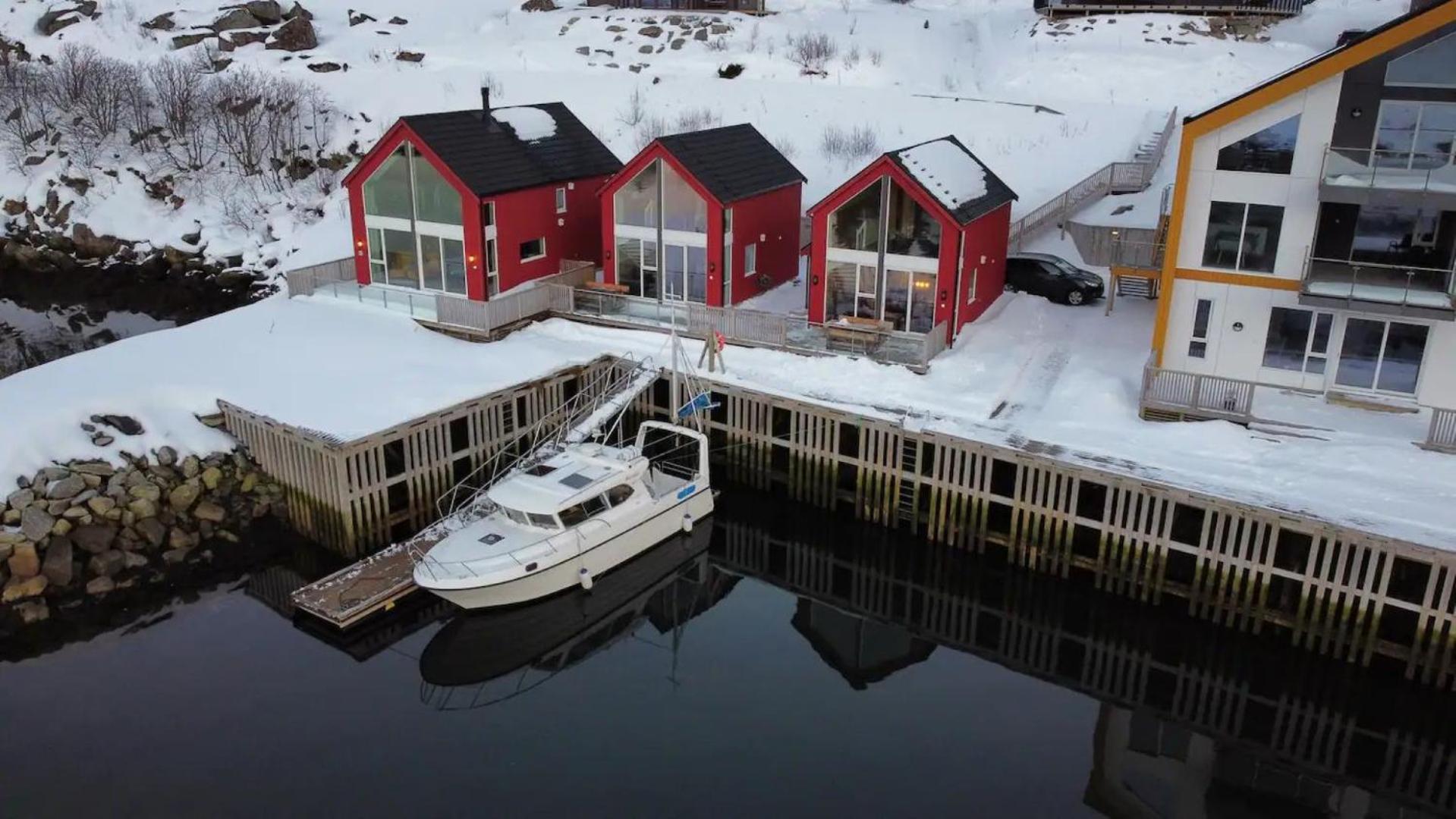 Spektakulaer Rorbu I Autentiske Omgivelser Ballstad Buitenkant foto
